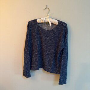 Eileen Fisher Petite Sweater | Organic Linen Cotton Blend | Boxy Fit | Space-Dye